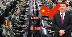 Chinese communists working on a cyber attack of America