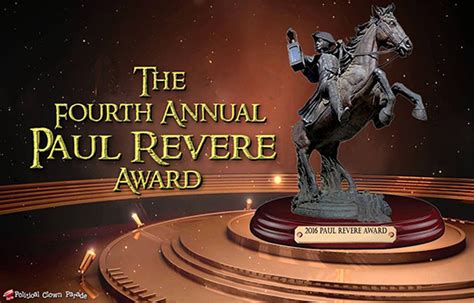 Paur Revere Award for Warning American