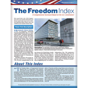 The New American Freedom Index for solutions to america's problems